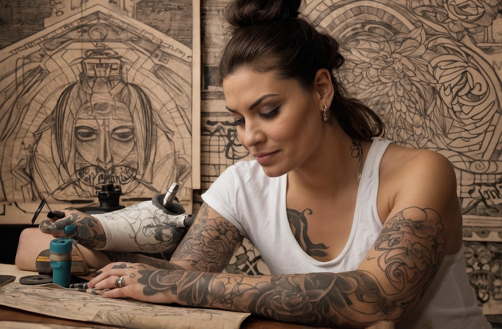 Obra de arte en tatuaje