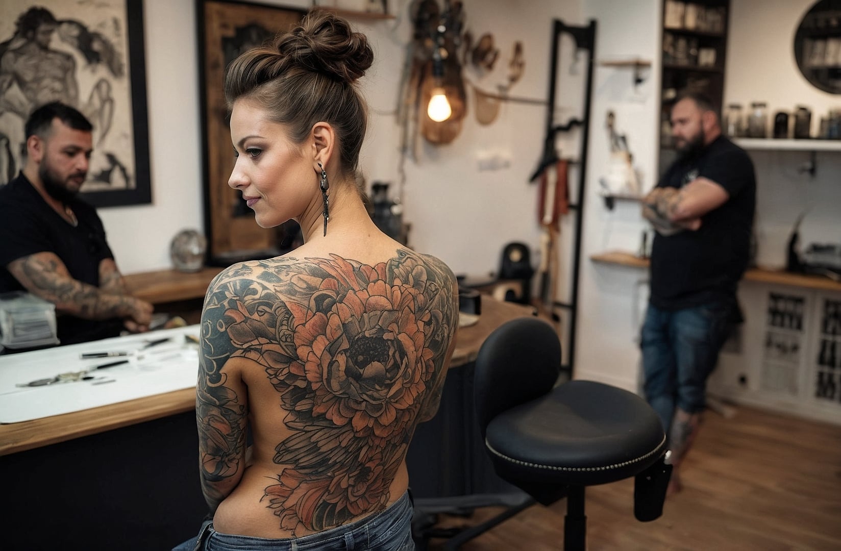 Tatuaje artístico en piel